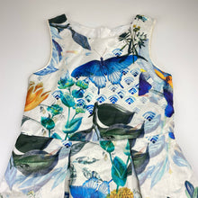 Load image into Gallery viewer, Girls Next, cotton-lined floral party / formal dress, EUC, size 9, L: 73cm