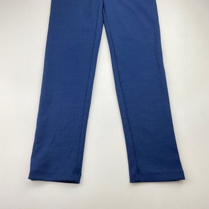 Girls TOMMY HILFIGER, navy pants, adjustable, inside lieg: 56.5cm, GUC, size 8,  