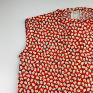 Girls cotton, sleeveless dress, no labels, armpit-armpit: 32cm, EUC, size 7-8, L: 67cm