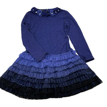 Load image into Gallery viewer, Girls Kate Mack, long sleeve party dress, GUC, size 5, L: 51cm