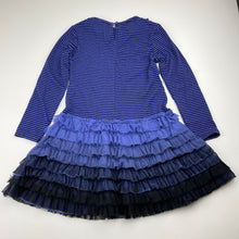 Load image into Gallery viewer, Girls Kate Mack, long sleeve party dress, GUC, size 5, L: 51cm