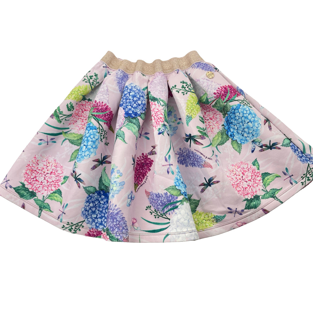 Girls Tutus & Tambourines, soft feel floral skirt, elasticated, L:30cm, EUC, size 5,  