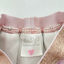 Load image into Gallery viewer, Girls Tutus &amp; Tambourines, soft feel floral skirt, elasticated, L:30cm, EUC, size 5,  