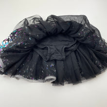 Load image into Gallery viewer, Girls Let&#39;s Dance, tulle &amp; sequin skirt, buit-in shorts, L:23cm, GUC, size 4,  