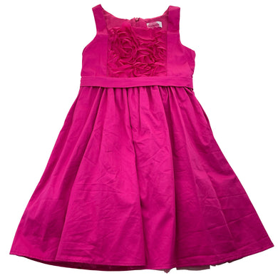 Girls MARASIL, lined pink party dress, EUC, size 6, L: 63cm