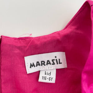 Girls MARASIL, lined pink party dress, EUC, size 6, L: 63cm