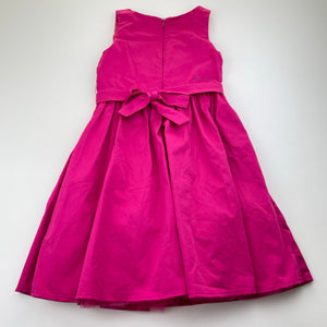 Girls MARASIL, lined pink party dress, EUC, size 6, L: 63cm