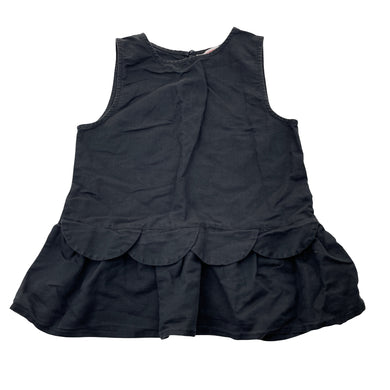 Girls Country Road, scallop trim linen / cotton top, EUC, size 8,  