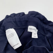 Load image into Gallery viewer, Girls Country Road, navy stretchy pants, elasticated, inside leg: 43cm, FUC, size 5,  