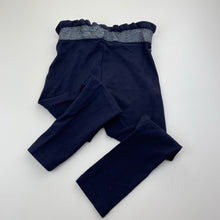 Load image into Gallery viewer, Girls Country Road, navy stretchy pants, elasticated, inside leg: 43cm, FUC, size 5,  