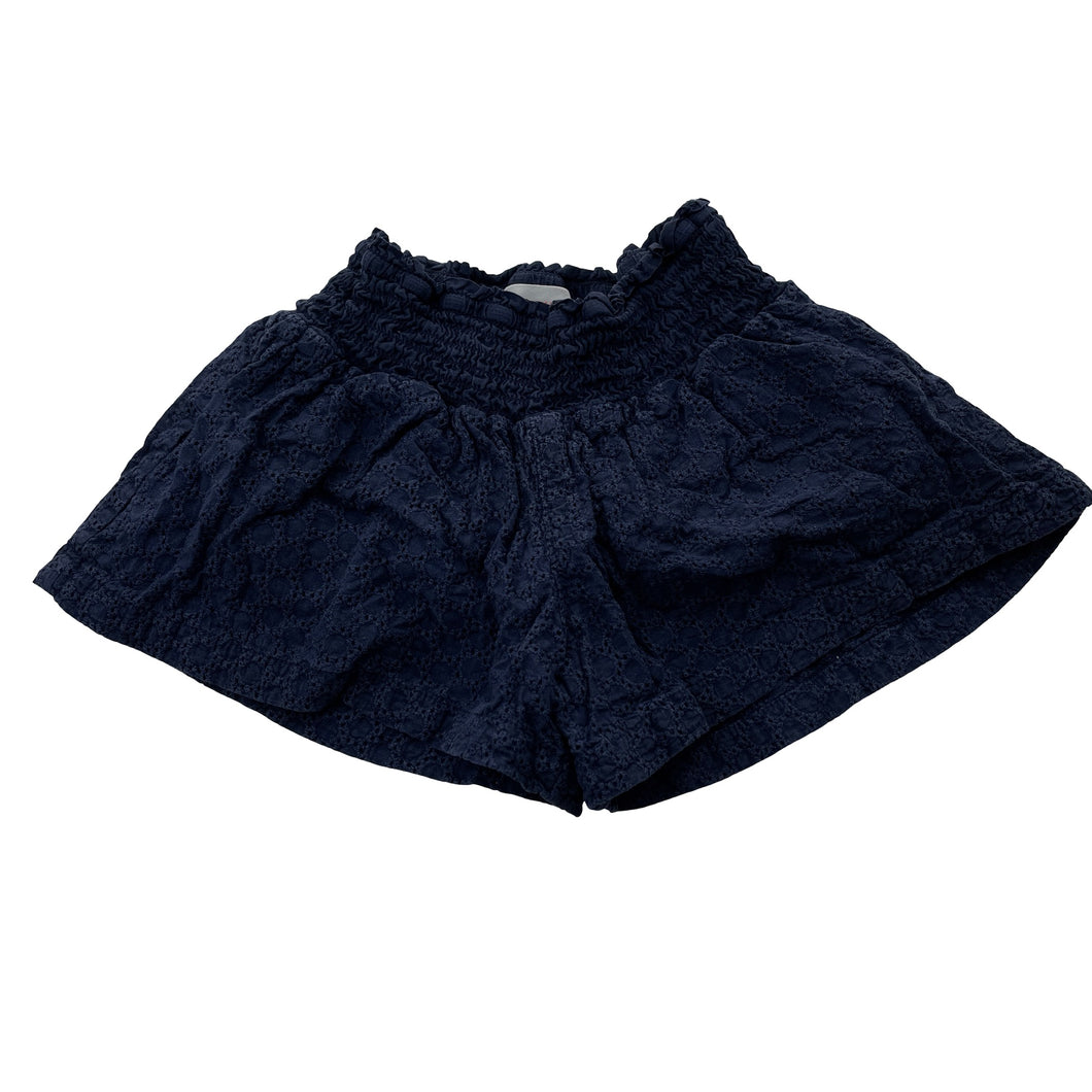 Girls Country Road, lined broderie cotton shorts, elasticated (wash fade), FUC, size 5,  