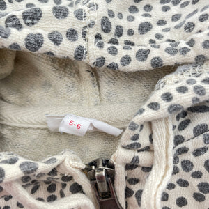 Girls Seed, cotton zip hoodie sweater (wash fade), FUC, size 5-6,  