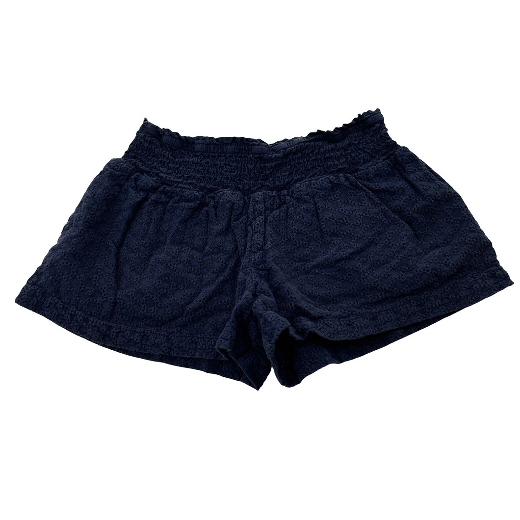 Girls Country Road, lined broderie cotton shorts, elasticated (wash fade), FUC, size 7,  