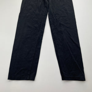 Girls Isobella & Chloe, black stretchy leggings, inside leg: 51cm, EUC, size 8,  
