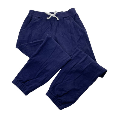 Girls GYMBOREE, navy cotton casual pants, elasticated, inside leg: 51cm, EUC, size 8,  