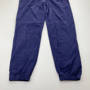Girls GYMBOREE, navy cotton casual pants, elasticated, inside leg: 51cm, EUC, size 8,  