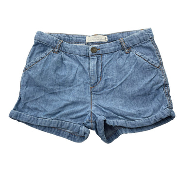 Girls H&M, chambray cotton shorts, adjustable, GUC, size 9,  