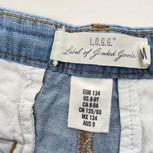 Load image into Gallery viewer, Girls H&amp;M, chambray cotton shorts, adjustable, GUC, size 9,  