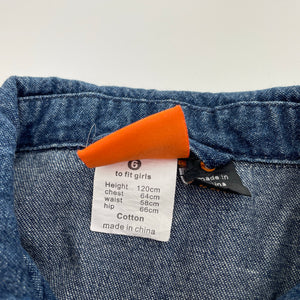 Girls Fun Spirit, lightweight denim jacket, EUC, size 6,  