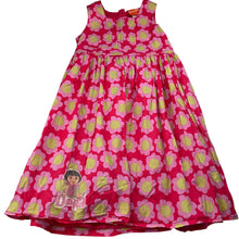Load image into Gallery viewer, Girls NICKELODEON, Dora the Explorer lined cotton dress, FUC, size 6, L: 68cm