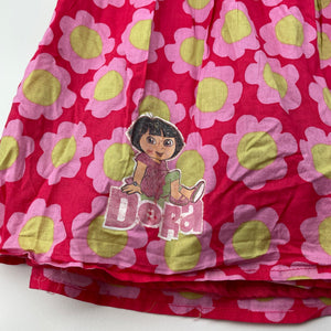 Girls NICKELODEON, Dora the Explorer lined cotton dress, FUC, size 6, L: 68cm