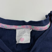 Load image into Gallery viewer, Girls Tutus &amp; Tambourines, navy cotton top, sequin tiara, GUC, size 6,  