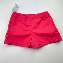 Load image into Gallery viewer, Girls Carter's, pink cotton shorts, elasticated, NEW, size 4-5,  