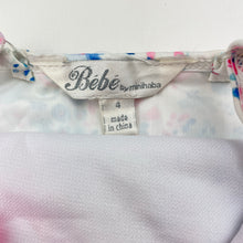 Load image into Gallery viewer, Girls Bebe by Minihaha, floral swim one-piece, EUC, size 4,  