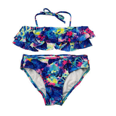 Girls Salty Ink, colourful swim set, EUC, size 8,  