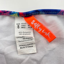 Load image into Gallery viewer, Girls Salty Ink, colourful swim set, EUC, size 8,  