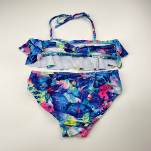 Girls Salty Ink, colourful swim set, EUC, size 8,  