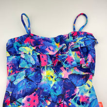 Load image into Gallery viewer, Girls Salty Ink, colourful swim one-piece, butterflies, EUC, size 8,  