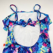 Load image into Gallery viewer, Girls Salty Ink, colourful swim one-piece, butterflies, EUC, size 8,  