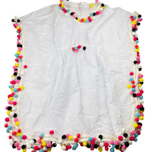 Load image into Gallery viewer, Girls Stella Cove, pom-pom trim lightweight cotton beach cover, NEW, size 8-10,  