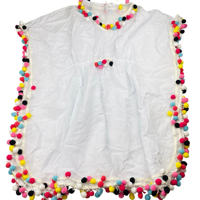 Girls Stella Cove, pom-pom trim lightweight cotton beach cover, NEW, size 8-10,  