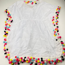 Load image into Gallery viewer, Girls Stella Cove, pom-pom trim lightweight cotton beach cover, NEW, size 8-10,  