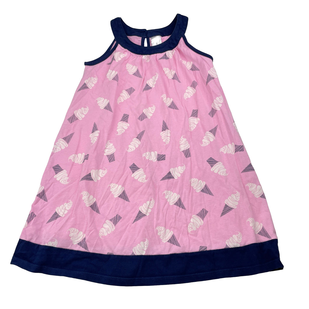 Girls Target, cotton summer dress, ice cream, GUC, size 7, L: 57cm