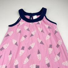 Load image into Gallery viewer, Girls Target, cotton summer dress, ice cream, GUC, size 7, L: 57cm