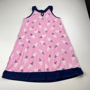 Girls Target, cotton summer dress, ice cream, GUC, size 7, L: 57cm