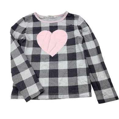 Girls Country Road, cotton long sleeve pyjama top (wash fade), FUC, size 4-5,  