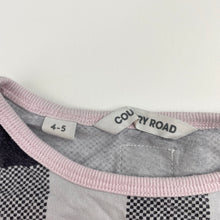 Load image into Gallery viewer, Girls Country Road, cotton long sleeve pyjama top (wash fade), FUC, size 4-5,  