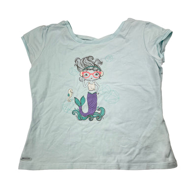 Girls American Girl, stretchy tee / top, mermaid, EUC, size 10-12,  