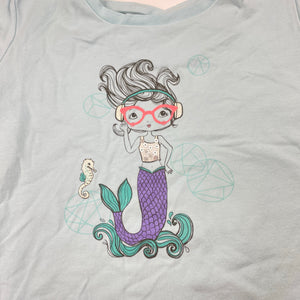 Girls American Girl, stretchy tee / top, mermaid, EUC, size 10-12,  