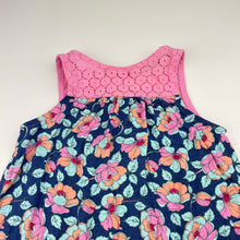 Load image into Gallery viewer, Girls Milkshake, lightweight, stretchy floral dress, EUC, size 5, L: 58cm