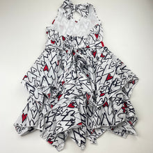 Load image into Gallery viewer, Girls Kate Mack, lightweight cotton halter-neck dress, EUC, size 5, L: 57cm
