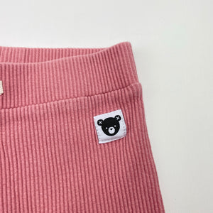 Girls HUX, ribbed leggings, elasticated, inside leg: 40cm, GUC, size 8,  