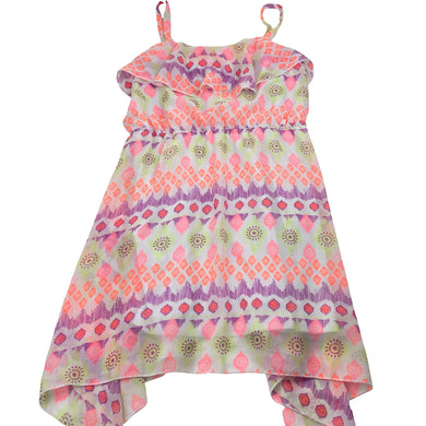 Girls Emerson, lined lightweight summer dress, EUC, size 7, L: 65cm