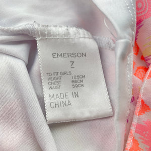 Girls Emerson, lined lightweight summer dress, EUC, size 7, L: 65cm