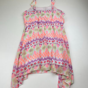 Girls Emerson, lined lightweight summer dress, EUC, size 7, L: 65cm