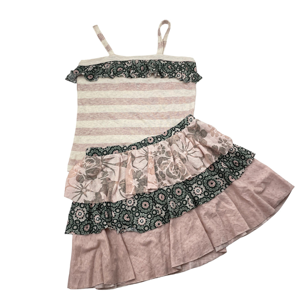 Girls The Big Citizen, cotton / modal singlet & skirt set, EUC, size 4,  